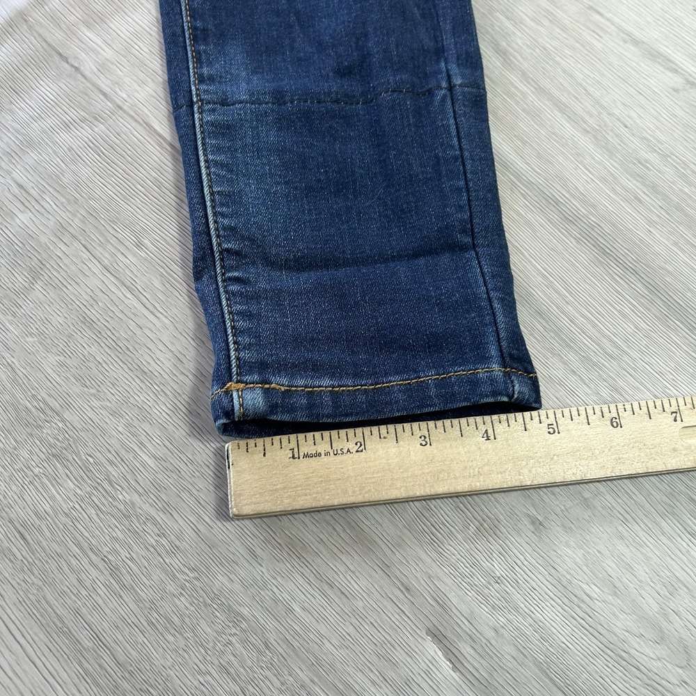 KanCan Jeans Womens‎ 7 27 Distressed Leopard Patch Ankle Skinny Mid Rise Stretch - Picture 11 of 14